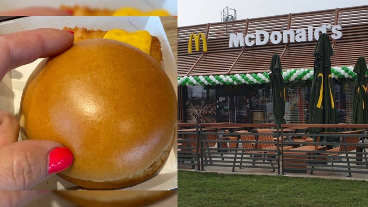 Hamburger cu carne de plastic la McDonald’s în București