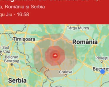 Cutremur cu magnitudinea de 5,2 în România, luni după-amiază. O replică de 3.0 s-a produs după 20 de minute