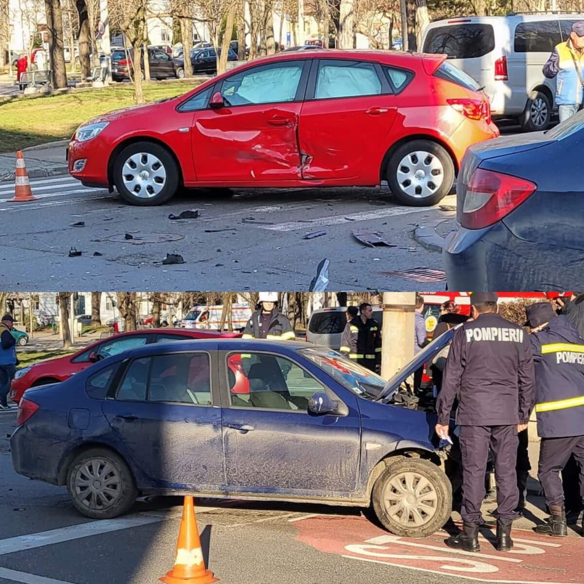 Ne era dor! Un nou accident in intersecția Bogdan Petriceicu Hasdeu – 13 Decembrie, langa Bulevardul Castanilor