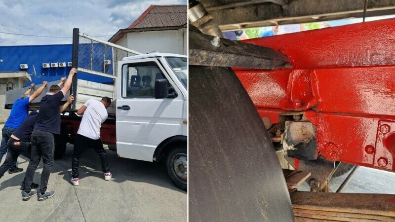 Întâmplare neobișnuită la RAR. Ce a făcut un șofer când autoutilitara sa a picat inspecția. FOTO