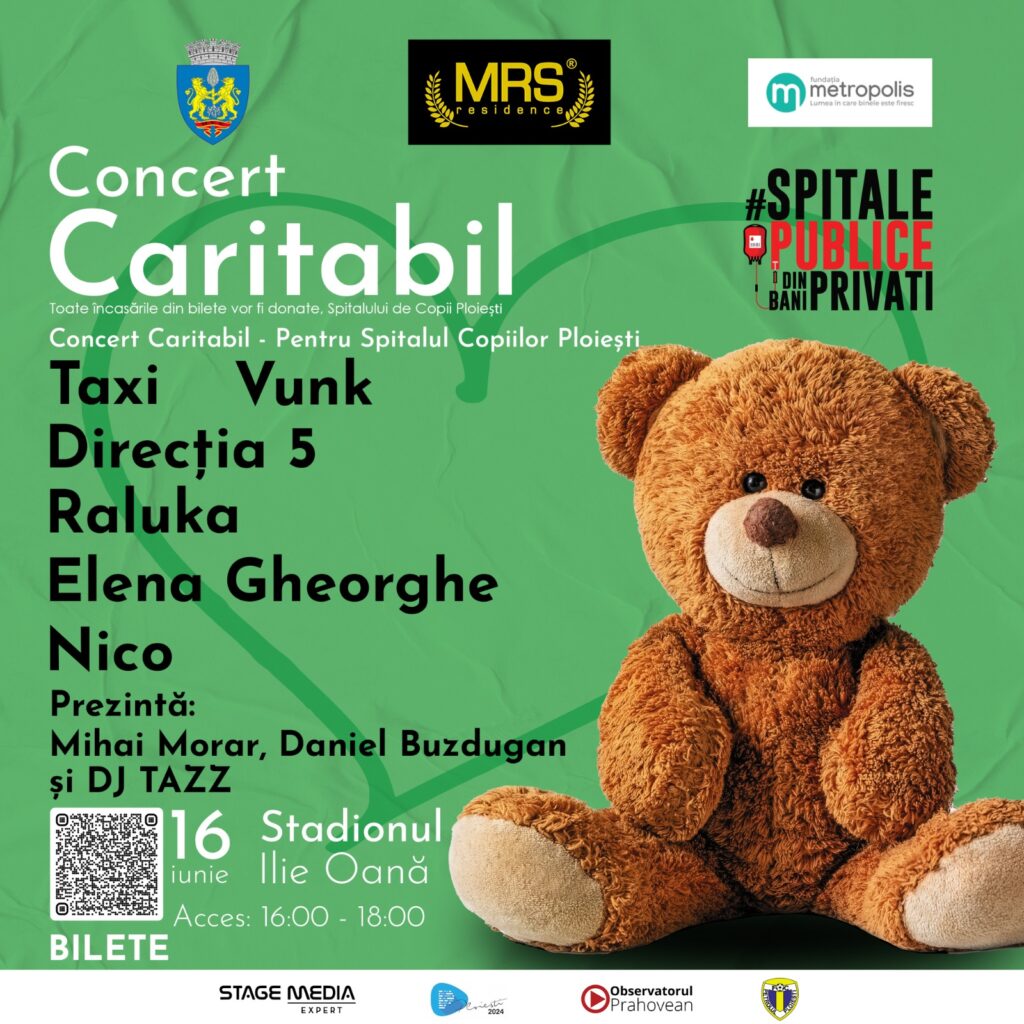 Super concert caritabil la Ploiești pentru un nou centru de primiri urgențe și triaj la Spitalul Copiilor