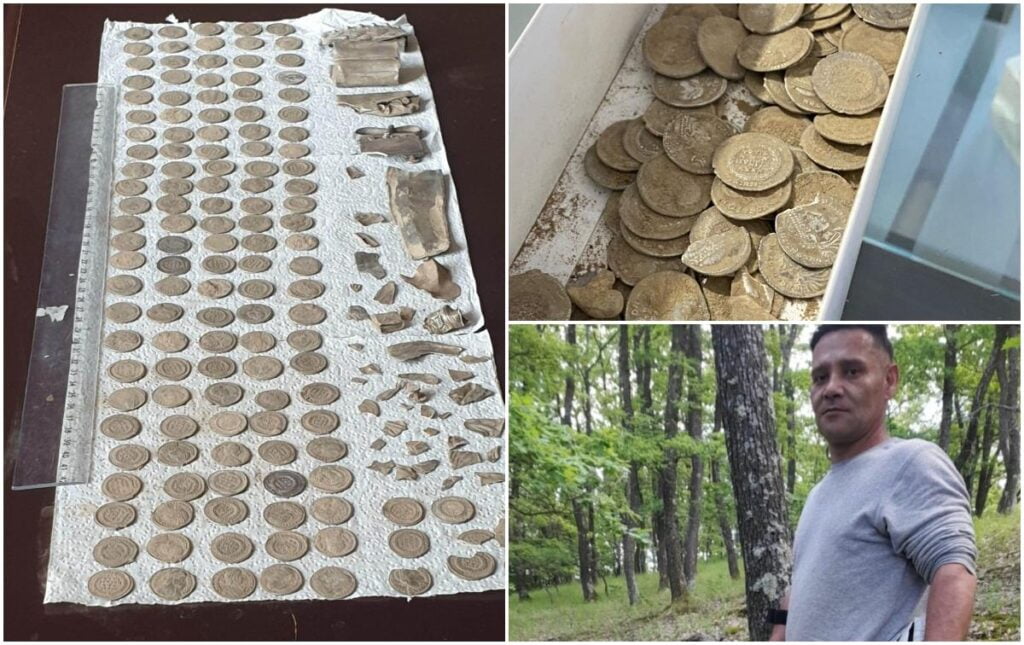 Un sibian a dat peste o adevărată comoară, la doar o săptămână după ce a primit autorizație pentru detectorul de metale. „A scos un pumn plin de monede”