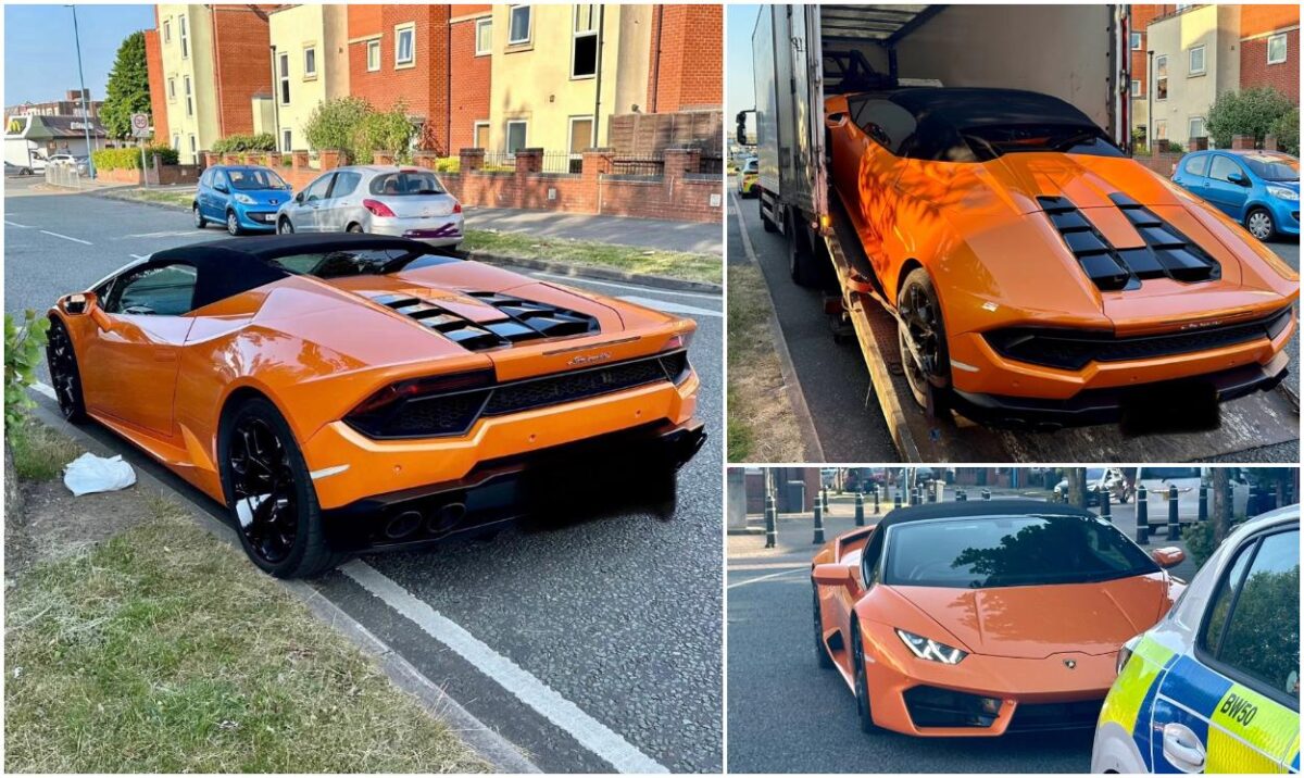 Lamborghini Huracan confiscat de polițiști direct de pe stradă. Proprietarul le-a spus agenților că nu are bani să-și plătească impozitul, în Marea Britanie