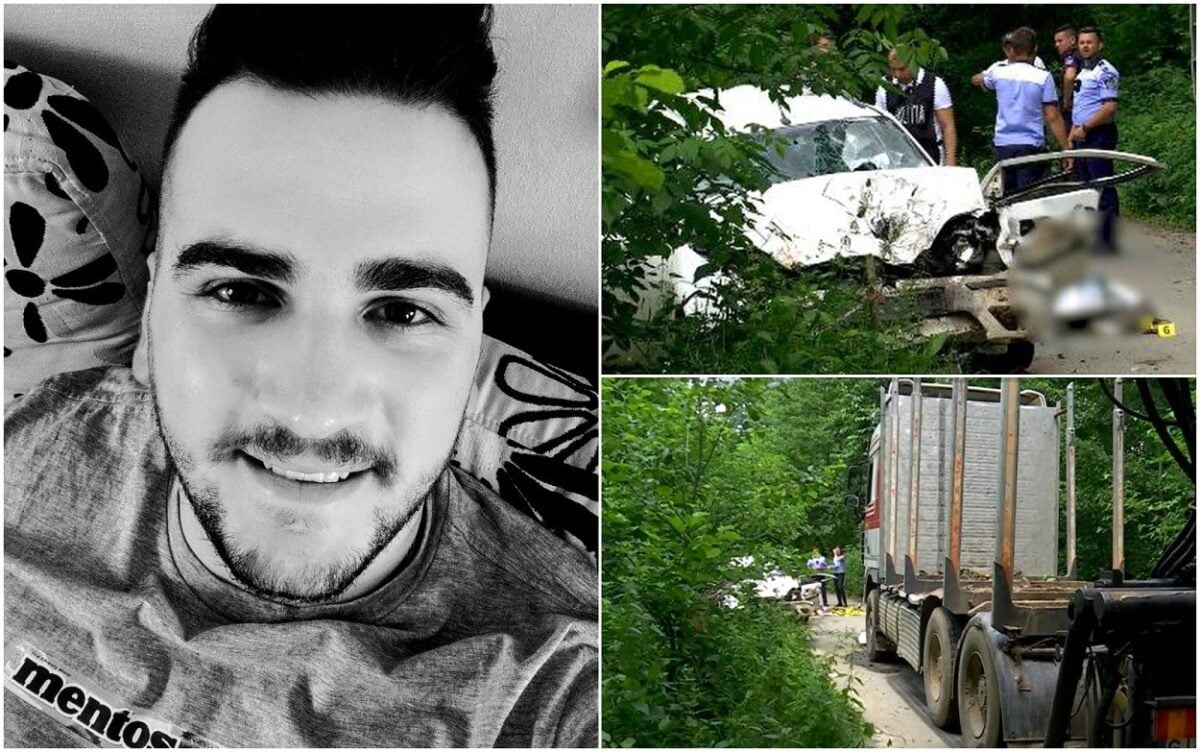 „N-a avut nicio şansă. Era mort din maşină”. Ionuț a sfârșit pe un drum din Gorj, după ce s-a izbit cu mașina de camionul condus chiar de vărul lui