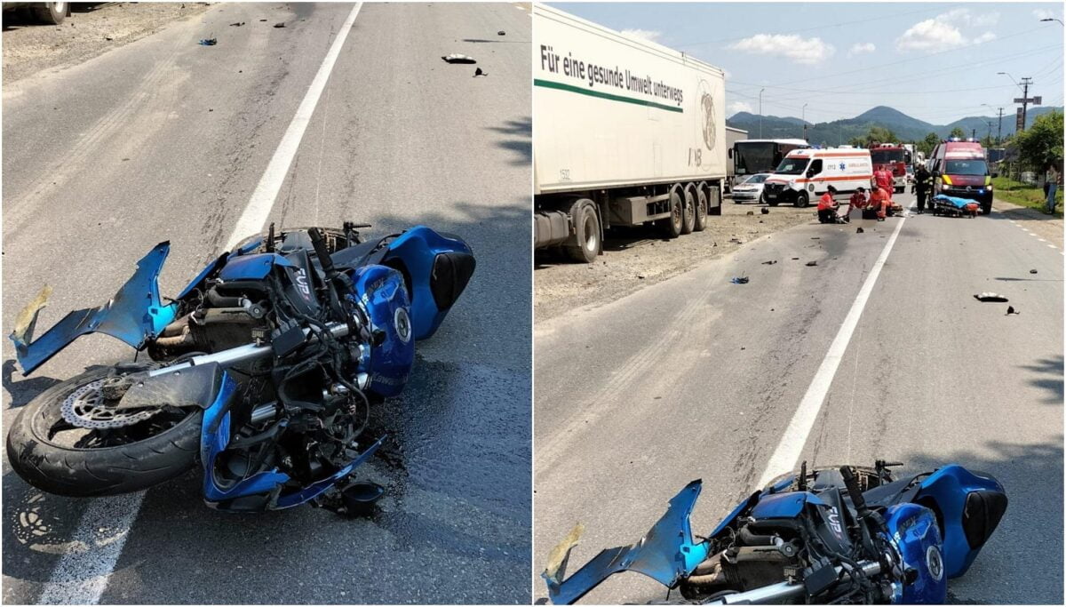 Tânăr de 20 de ani și adolescentă de 17 ani, morți după ce s-au izbit cu motocicleta de un excavator, pe un drum din Hunedoara