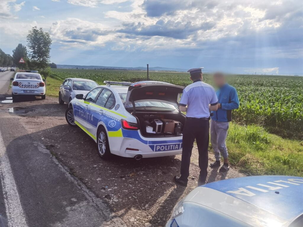 Actiune-fulger a Politiei Rutiere, pe DN1, la intersectia cu Paulesti