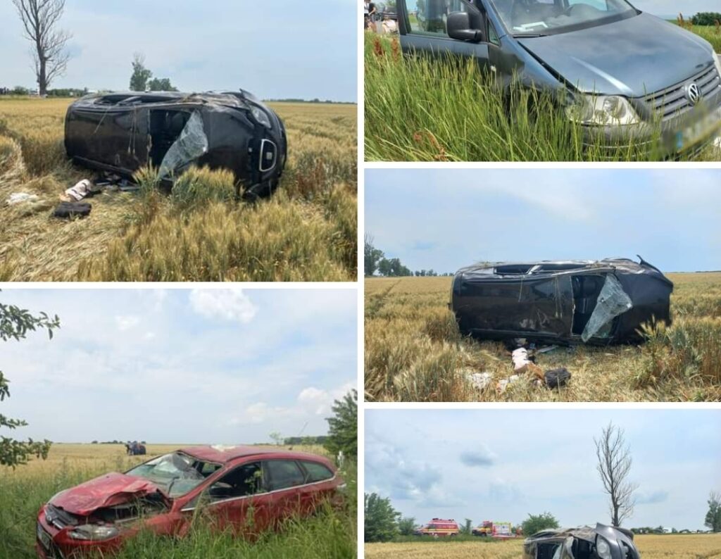 Accident grav în intersecția Fulga-Bărăitaru. A intervenit elicopterul SMURD