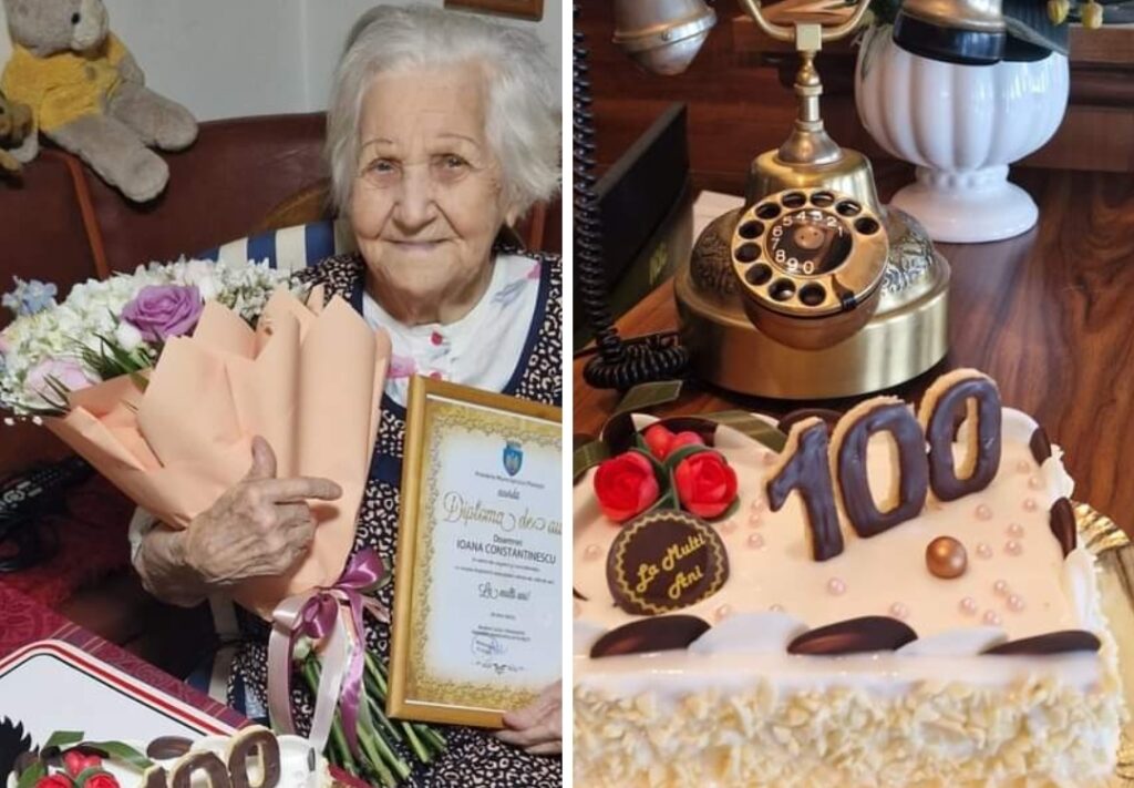 Primaria Ploiesti a sarbatorit-o pe Ioana Constantinescu, la implinirea venerabilei varste de 100 de ani