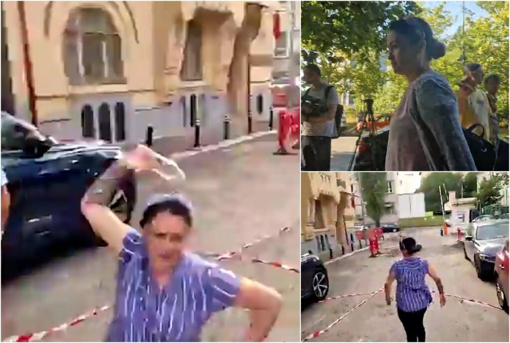 Patroana „azilului groazei” din Voluntari, scandal după audierile DIICOT: a atacat un protestatar cu apă şi a dansat în faţa lui