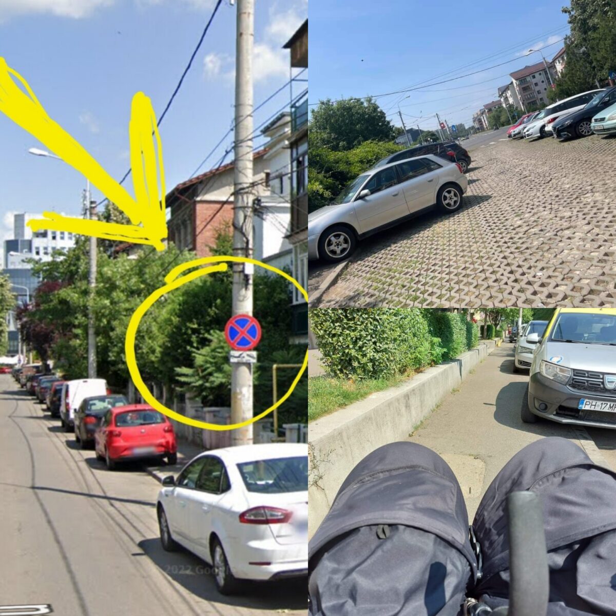 SGU, mai ridicăm şi noi maşini parcate pe trotuar, chiar sub semnul „Interzis”?