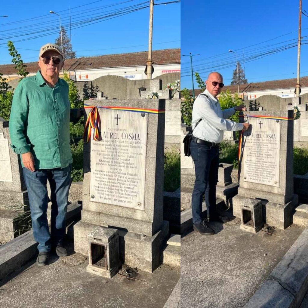 SMV Ploiesti a vizitat monumentul funerar al Dr. Aurel Cosma, unificator al Banatului cu Romania