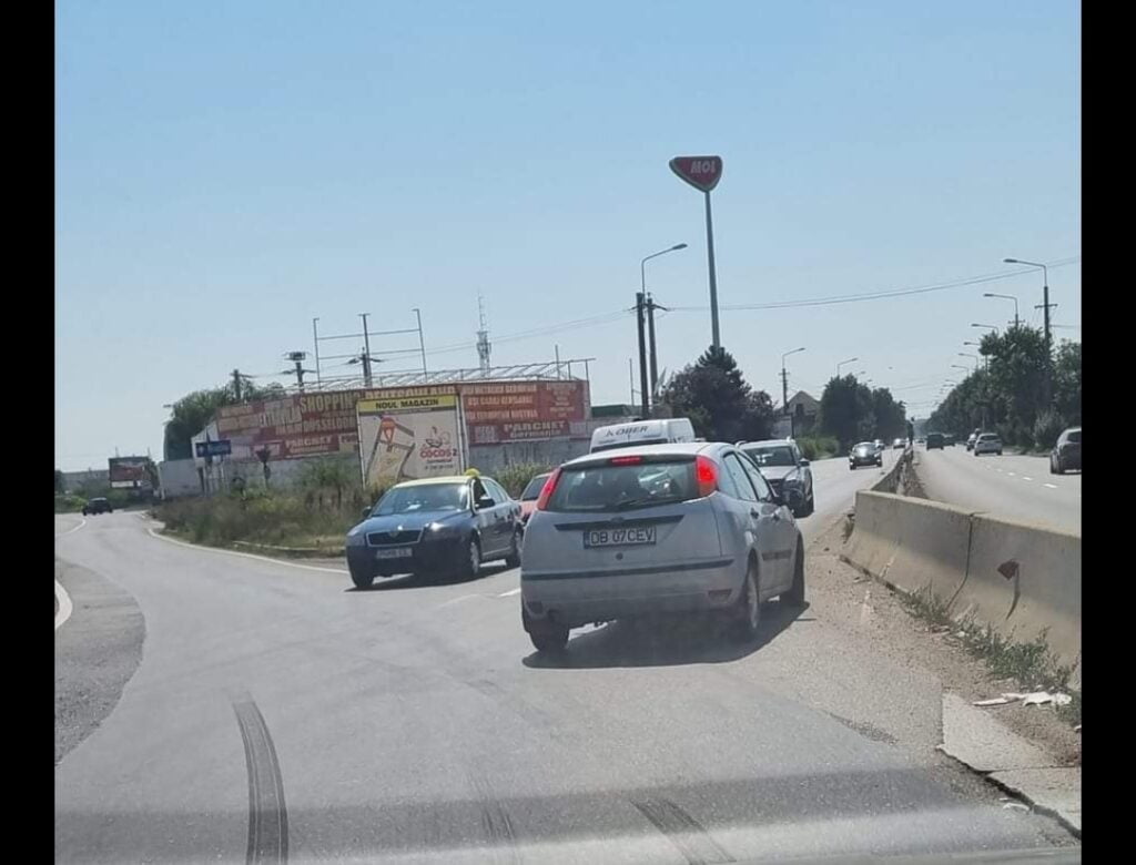 Şofer kamikaze, surprins în Ploieşti, zona Carrefour