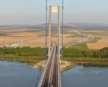 Podul de la Brăila, cel mai lung pod suspendat din România, este inaugurat astăzi după o investiţie de 363 de milioane de euro