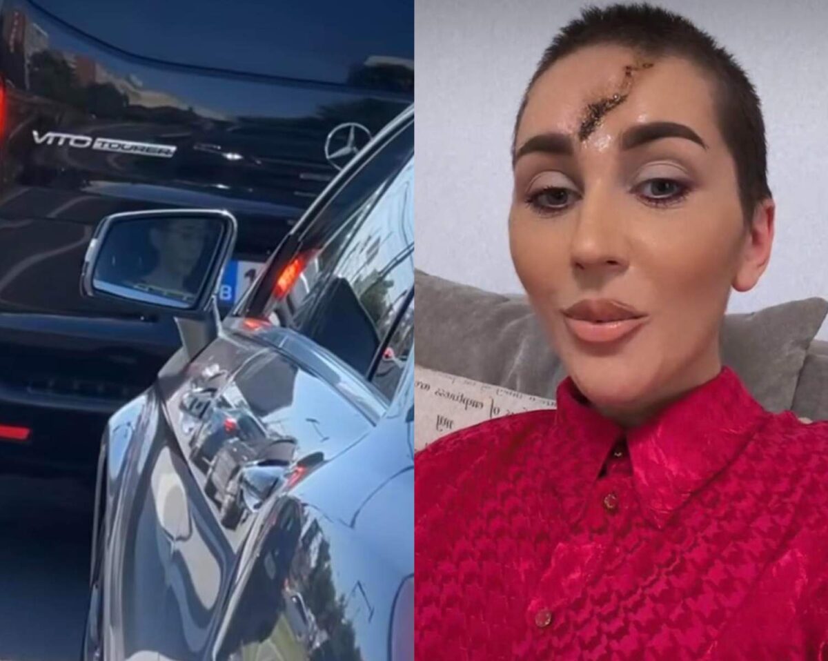 Cum a fost surprinsă Dana Roba la volan! Make-up artistul s-a întors la viața obișnuită de dinainte de a fi mutilată de soțul ei / VIDEO