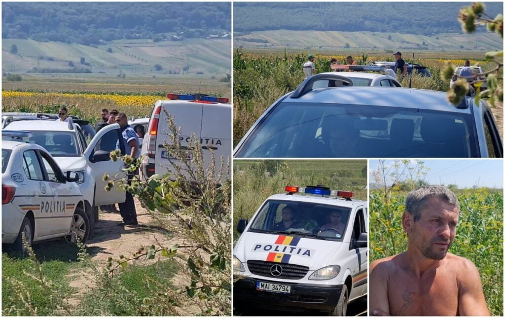 „Nevastă-mea a zis că aici e om”. Panică la granița dintre județele Suceava și Botoșani, după ce un cadavru învelit în scotch a fost descoperit în lanul cu porumb