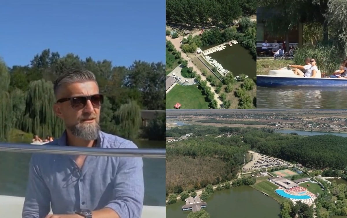 La aproximativ 200 de kilometri de Bucureşti, Marian a făcut dintr-un loc uitat de lume, un colţ de Rai. Acum este cel mai mare parc de agrement din România