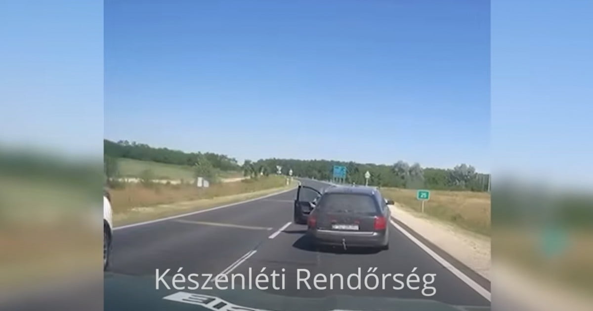 Un șofer român care conducea o mașină plină de migranți în Ungaria a sărit de la volan în timpul mersului ca să scape de poliție