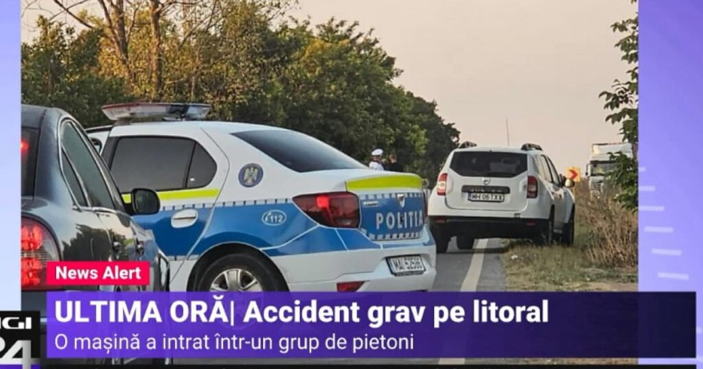 Accident grav pe litoral. Doi morți, după ce o mașină a intrat într-un grup de tineri, în 2 Mai. Șoferul era drogat