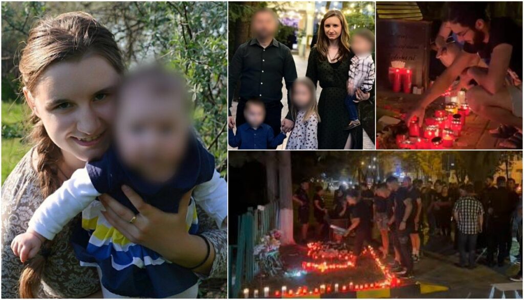 „Te vom iubi mereu!” Altar de flori și lumânări pentru Alexandra, în fața Materinității Botoșani. Tânăra gravidă şi-a dat ultima suflare după ore de agonie pe patul de spital
