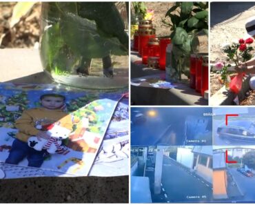 „Un copil cuminte, un copil care fugea de maşini”. Altar de lumânări şi flori în locul unde Matei, băieţelul de trei ani, a fost ucis de o şoferiţă drogată