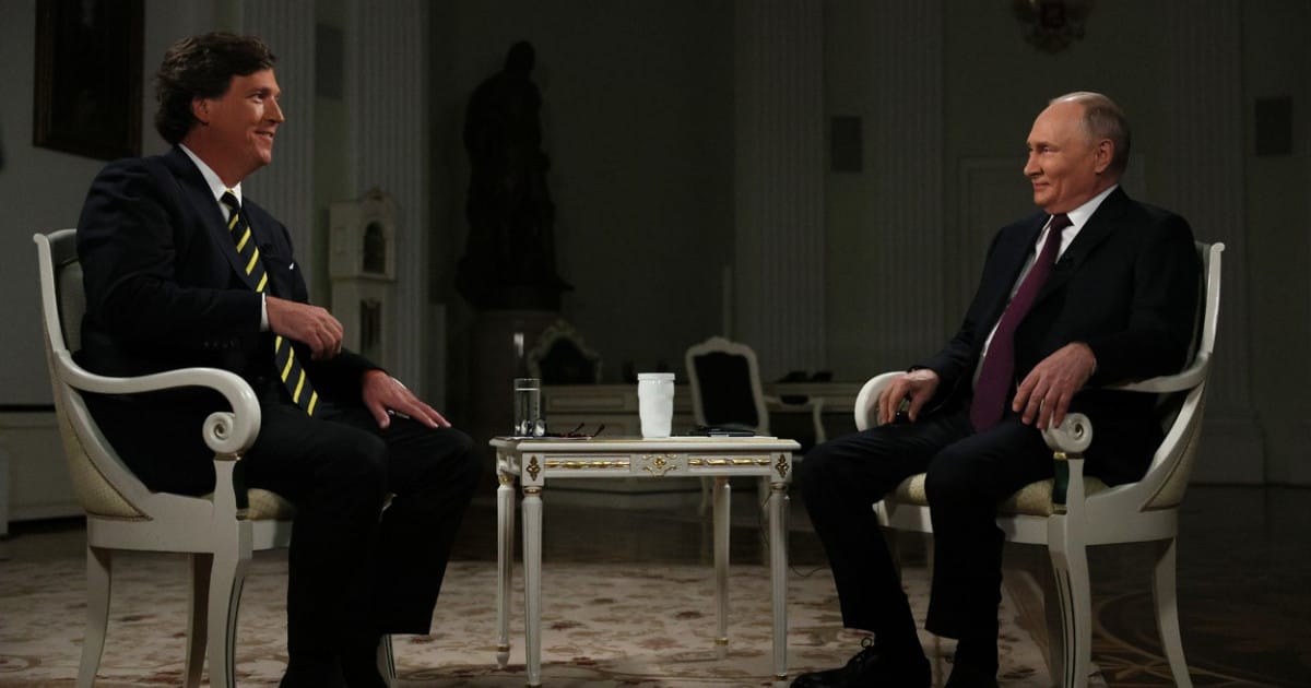Putin spune în interviul dat lui Tucker Carlson că o înfrângere a Rusiei e „imposibilă”. El exclude o invazie în Polonia sau Letonia