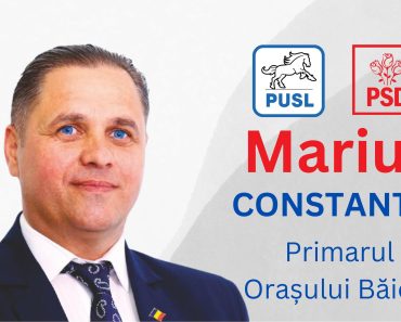 Primarul Marius Constantin candidează pentru un nou mandat la Primăria Băicoi, din partea alianței PSD-PUSL