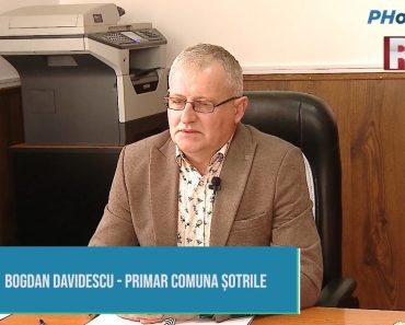INTERVIU/ Bogdan Davidescu, primarul comunei Şotrile: „Domnul prefect Nanu ne-a sprijinit întotdeauna, cu fapte, nu vorbe”