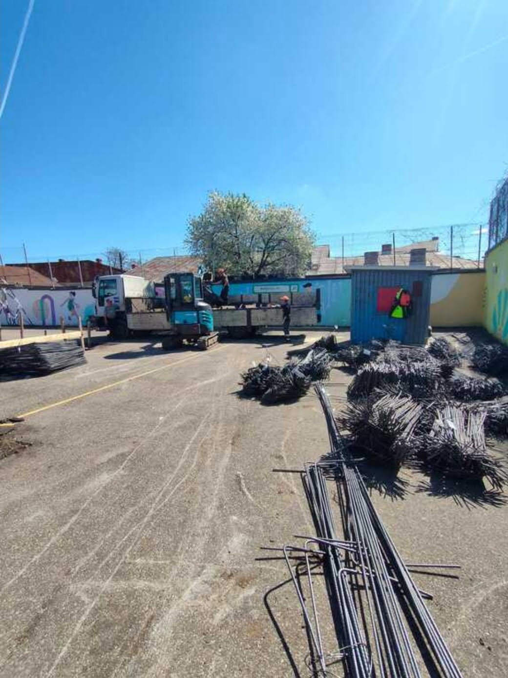 Investiție de 2,2 milioane de lei, prin PNI/ Au început lucrările de construire a Sălii de Sport a Colegiului „Virgil Madgearu”