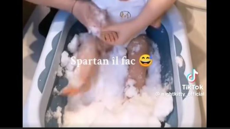 Femeia care și-a băgat bebelușul într-o cădiță cu zăpadă, iar apoi a pus imaginile pe TikTok, este cercetată penal