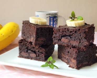 Desert banana coffee brownie Desert banana coffee brownie