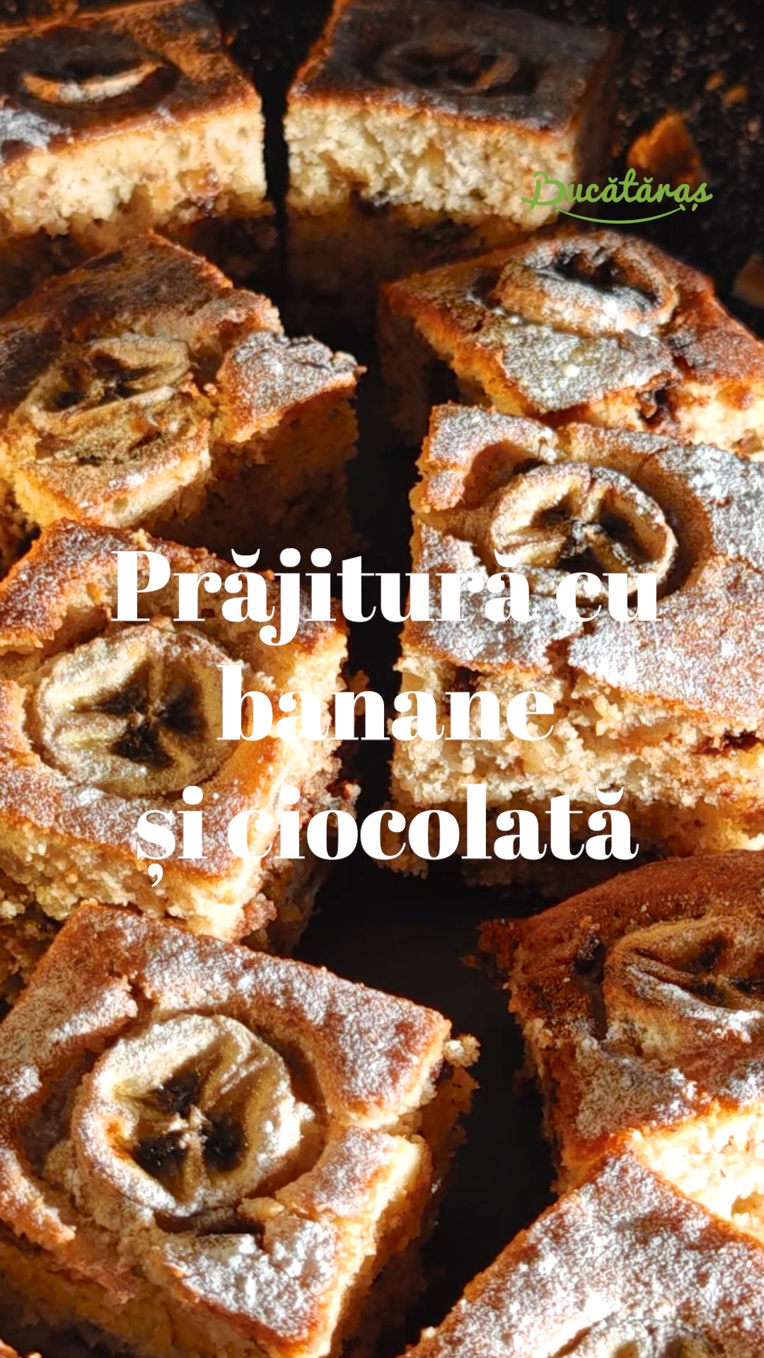 Prăjitura cu banane și ciocolată – Deliciu pufos și aromat