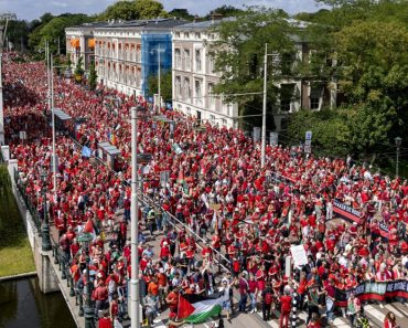 Protest uriaș în Olanda: 150.000 de persoane au ieșit în stradă la Haga împotriva atacurilor Israelului în Gaza
