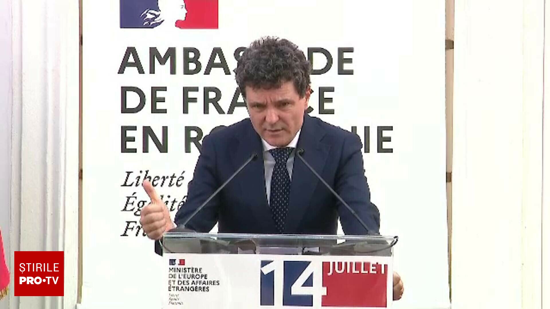 Președintele Nicușor Dan, la recepția de Ziua Franței: Franţa a fost mereu prietenă şi parteneră apropiată a României