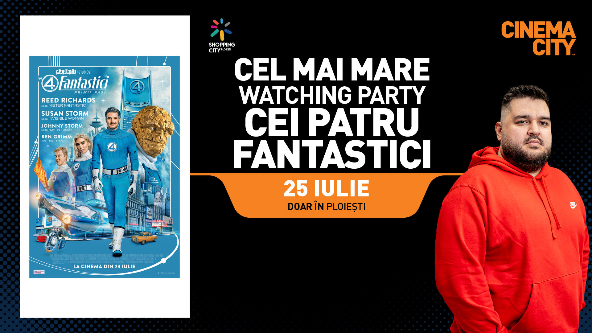 xSlayder îi întâmpină pe fani la Shopping City Ploiești cu ocazia lansării filmului Fantastic Four