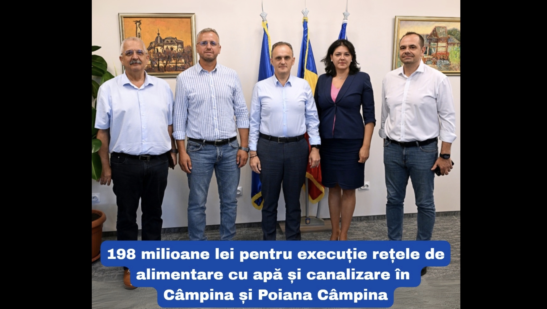 Încep lucrările! 198 milioane de lei pentru rețelele de apă și canalizare din Câmpina și Poiana Câmpina. Virgil Nanu (CJ): 42 de localități vor intra în programul de modernizare