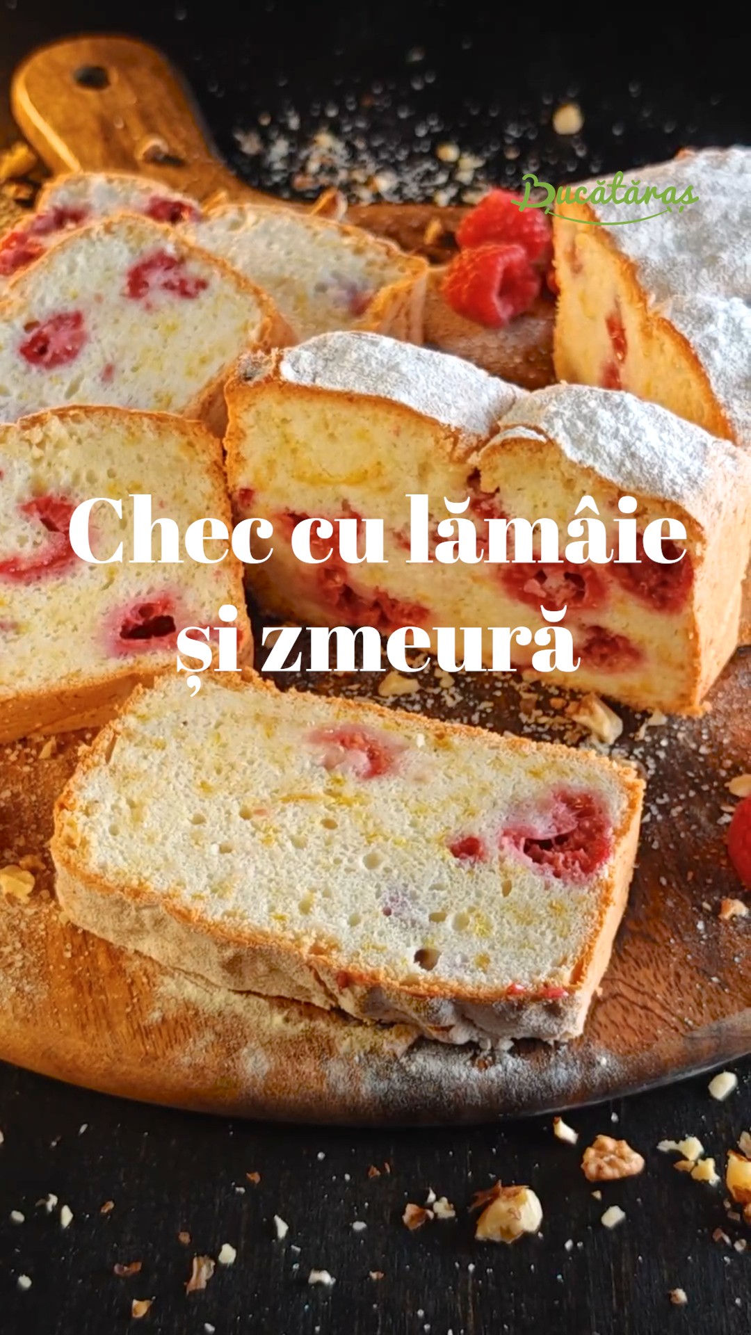 Chec din albușuri cu zmeură și lămâie – Deliciu aromat și pufos