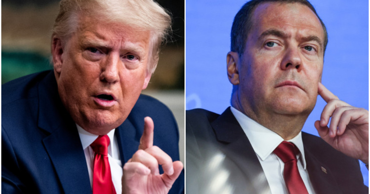 Donald Trump îl amenință pe Dmitri Medvedev: „Să-și măsoare cuvintele, intră pe un teritoriu periculos”. De la ce au pornit tensiunile