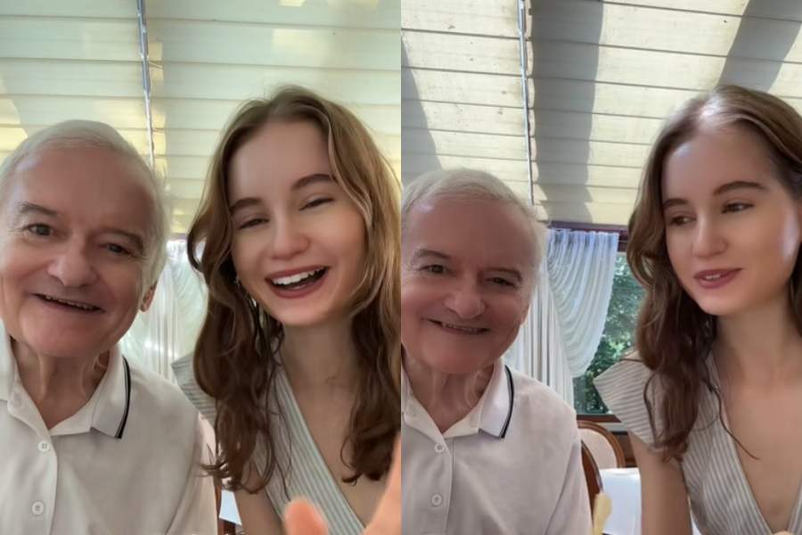 Cum își răsfață Irina Columbeanu tatăl! Unde l-a dus tânăra pe Irinel Columbeanu | FOTO