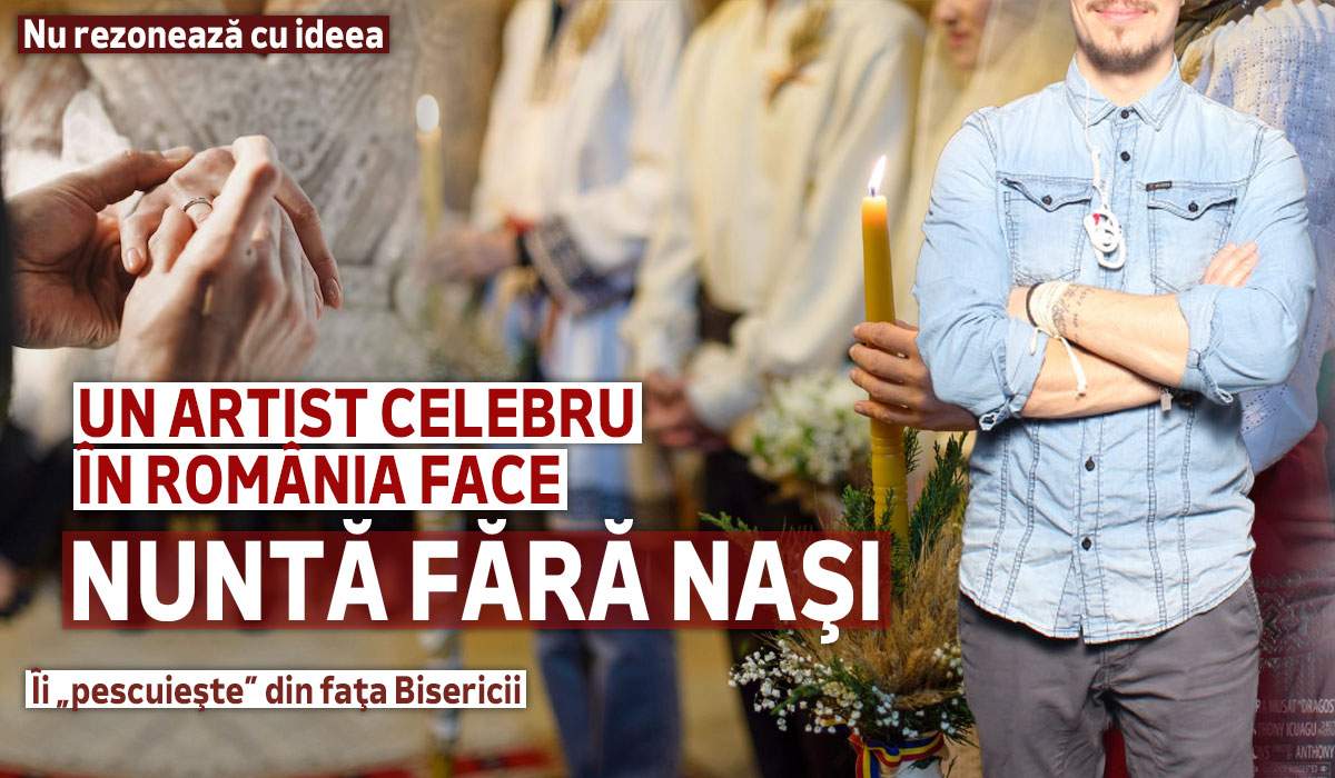 Nu rezonează cu ideea! Un artist celebru în România face nuntă fără naşi. Îi „pescuieşte” din faţa Bisericii