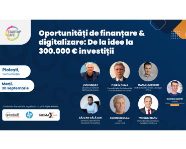 Virgil Nanu, președintele Consiliului Județean, va fi prezent la StartUp Nation/ Microîntreprinderile din Prahova pot obține ajutoare de câte 50.000-300.000