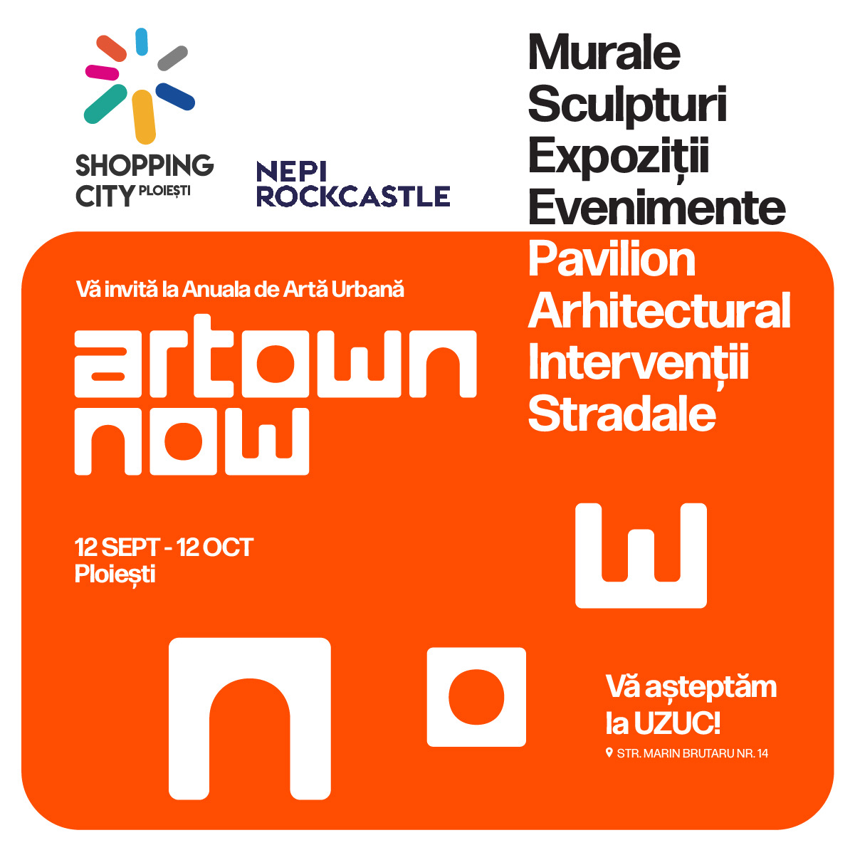 Shopping City Ploiești susține pentru al treilea an consecutiv proiectul ARTOWN NOW