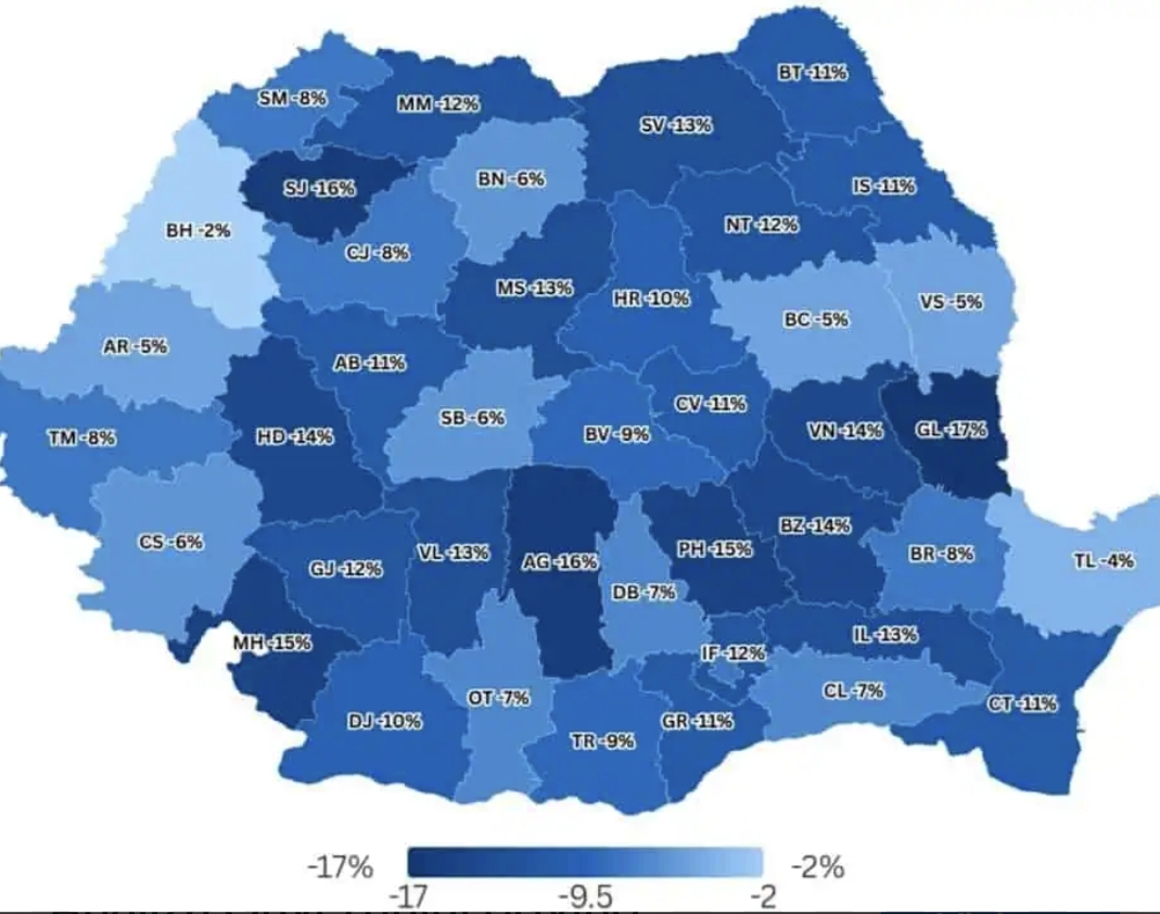 TABEL Câte posturi va trebui să DESFIINȚEZE fiecare primărie din Prahova / Scenariu pentru reducerea cu 40% sau 45% a posturilor ocupate