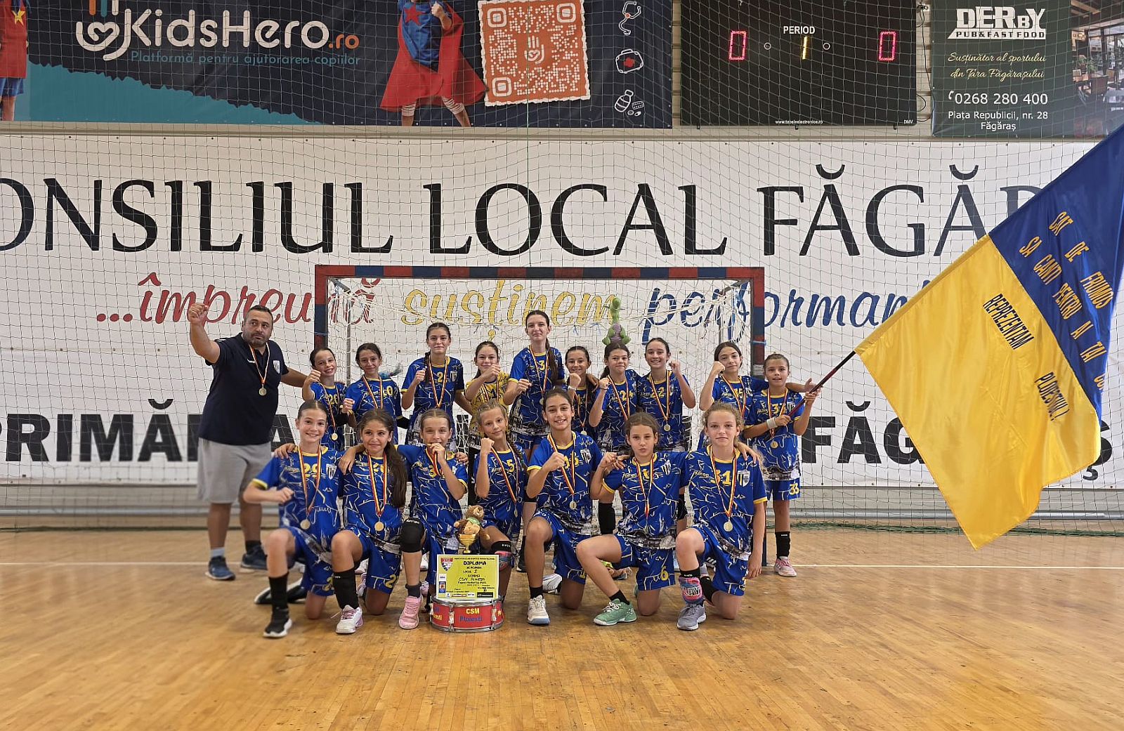 Junioarele mici inspirate de cele mari. Au câștigat trofeul Făgăraș Cup!