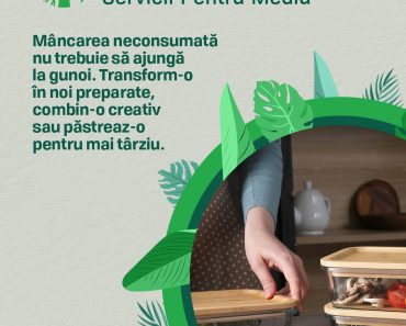Vitalia: Mâncarea neconsumată nu trebuie să ajungă la gunoi