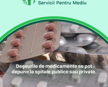 Vitalia: Deșeurile de medicamente se pot depune la spitale publice sau private
