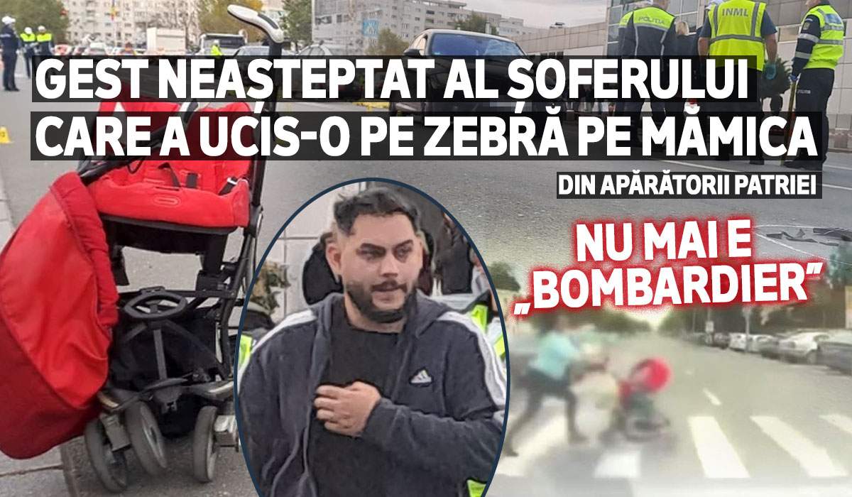 Gest neașteptat al șoferului care a ucis-o pe zebră pe mămica din Apărătorii Patriei | Nu mai e „bombardier” Gest neașteptat al șoferului care a ucis-o pe zebră pe mămica din Apărătorii Patriei | Nu mai e „bombardier”