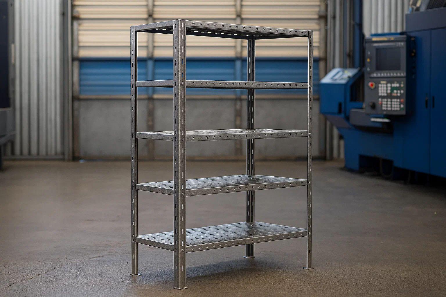 Raftul din inox, deopotriva stabil si versatil, in functie de necesitati!