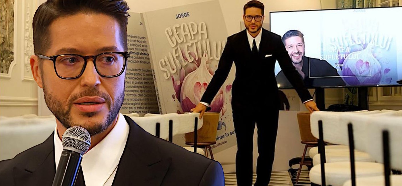 Jorge și-a lansat cartea „Ceapa sufletului”! Cine a lipsit de la eveniment și cum simte artistul prezența tatălui trecut la cele veșnice