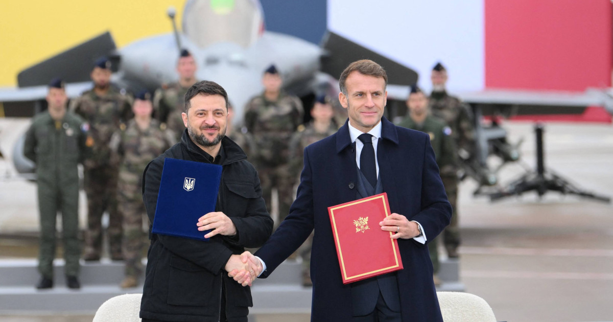 Volodimir Zelenski și Emmanuel Macron, acord istoric pentru achiziționarea de avioane Rafale și sisteme de apărare aeriană
