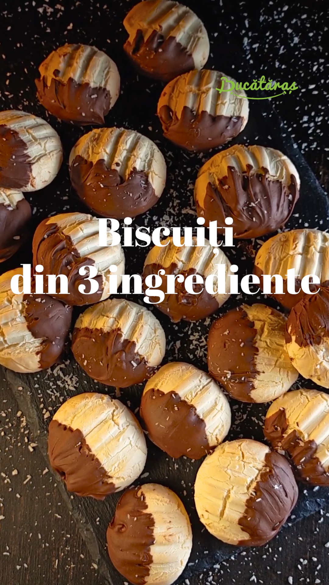 Biscuiți din 3 ingrediente – Super rapizi și delicioși